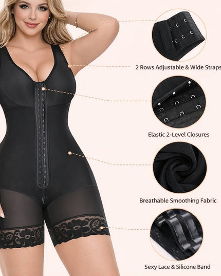 Fajas Colombianas Shapewear – Tummy Control, Butt Lifter, Zipper Crotch, XS–3XL