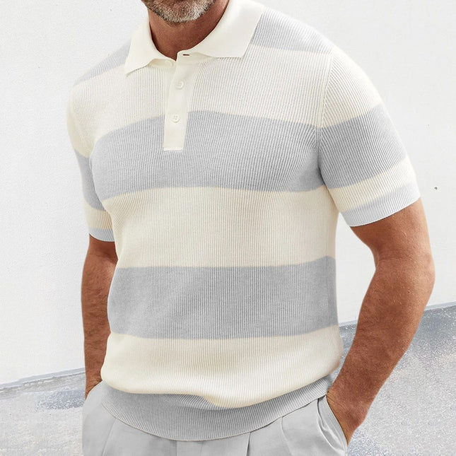 Men's Short-Sleeve Color-Block Shirt– Slim Fit
