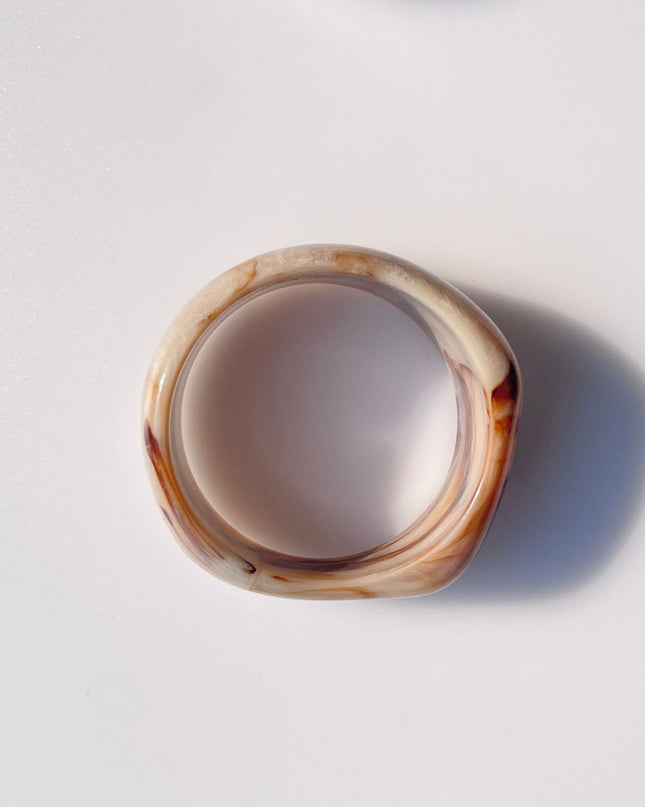 Women's Exaggerated Acrylic Marbling Bracelet – 6 Bold Styles