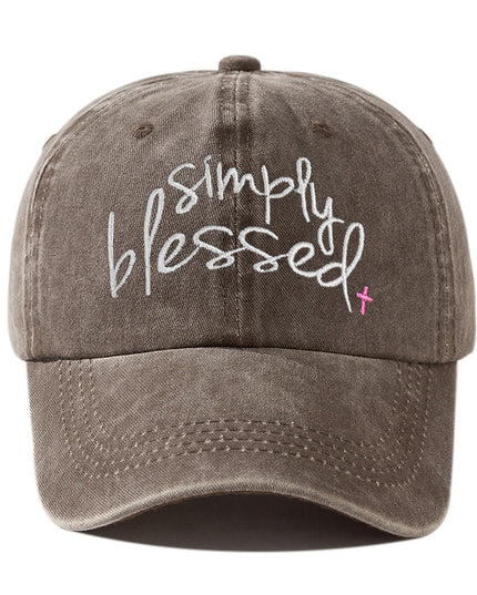 Simply Blessed Embroidered Baseball Cap