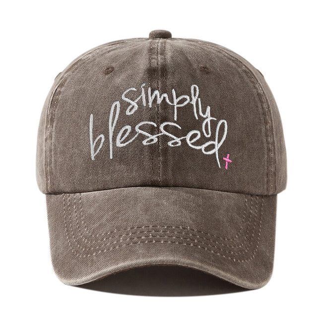 Simply Blessed Embroidered Baseball Cap