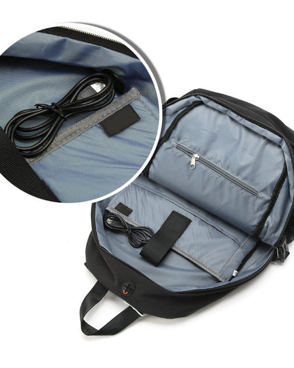 Anti-Theft USB Laptop Backpack With Shoulder Straps