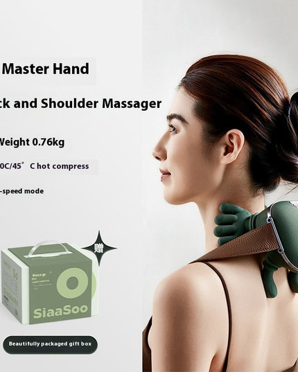4D Kneading Neck & Shoulder Massager with Heat | Cordless Wireless Relief