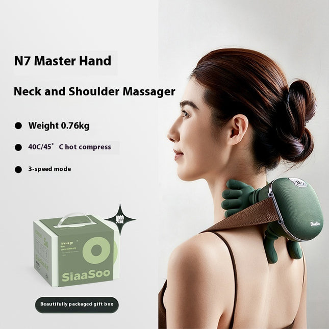 4D Kneading Neck & Shoulder Massager with Heat | Cordless Wireless Relief
