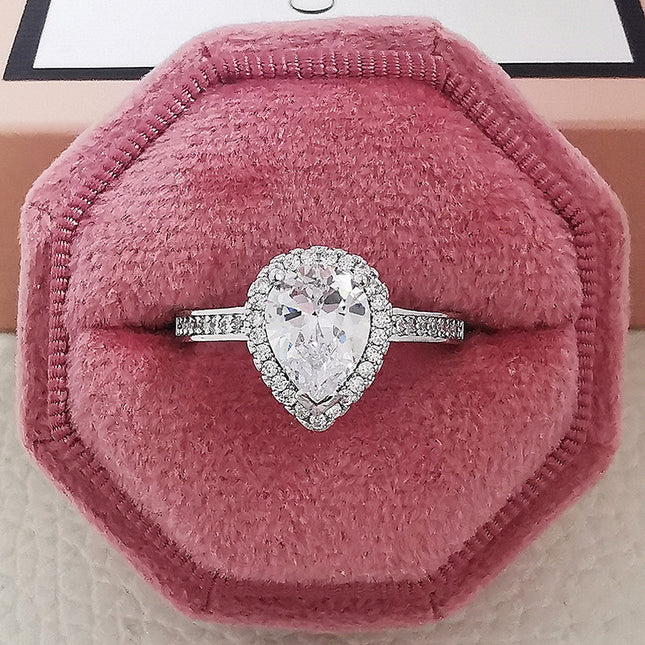 Cubic Zirconia Geometric Ring Collection
