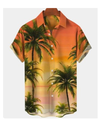Men's 100% Cotton Printed Short Sleeve Shirt – 13 Prints, Sizes S–XXL