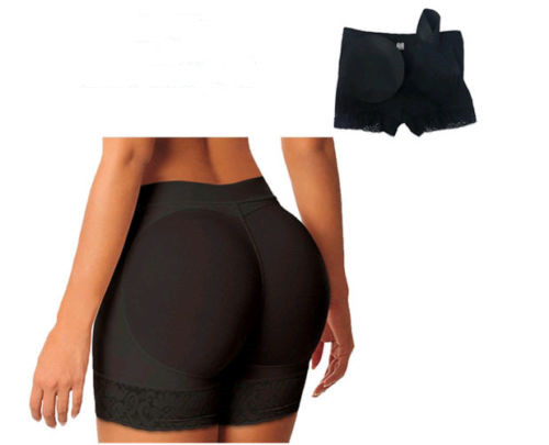 Women's Push-Up Booty Enhancing High-Waist Shorts – Beige & Black, S–3XL