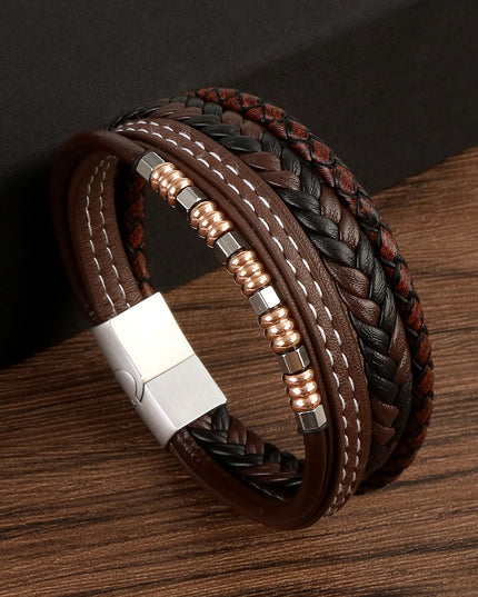 Men's Stainless Steel Magnetic Buckle Bracelets