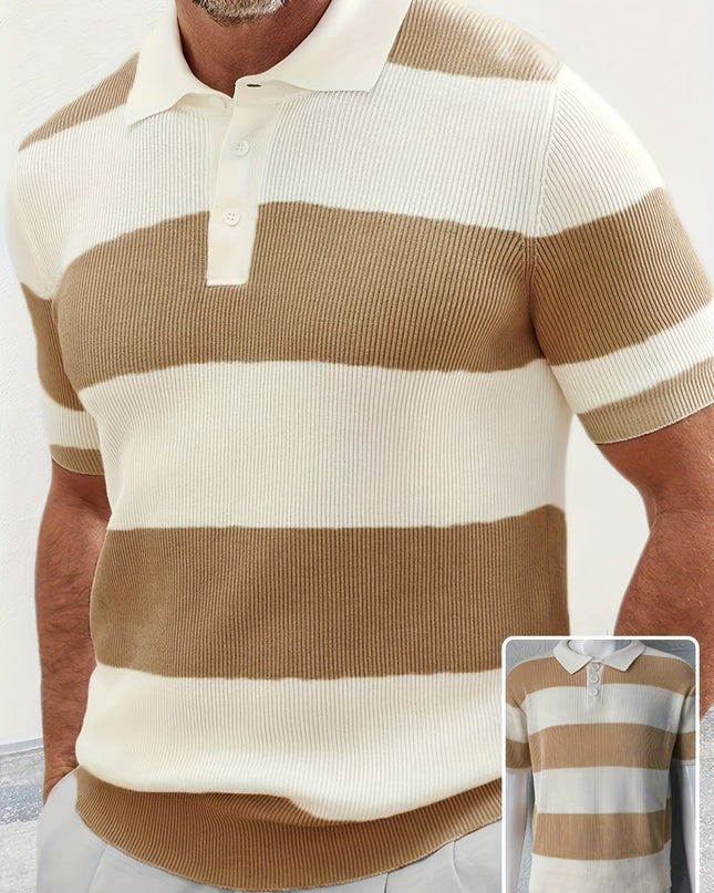 Men's Short-Sleeve Color-Block Shirt– Slim Fit