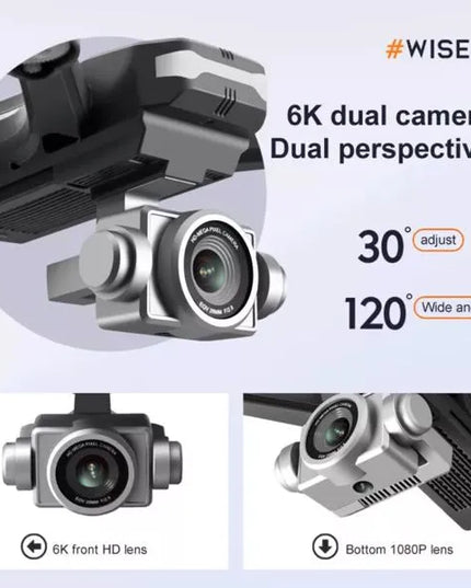 V14 Professional Drone – 6K HD Dual Camera, Wi-Fi FPV, 3 Batteries Included