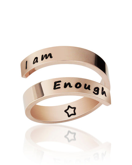 Titanium Steel Open Ring Set – Adjustable Stackable Rings | Silver & Rose Gold | 2–8 Piece Sets