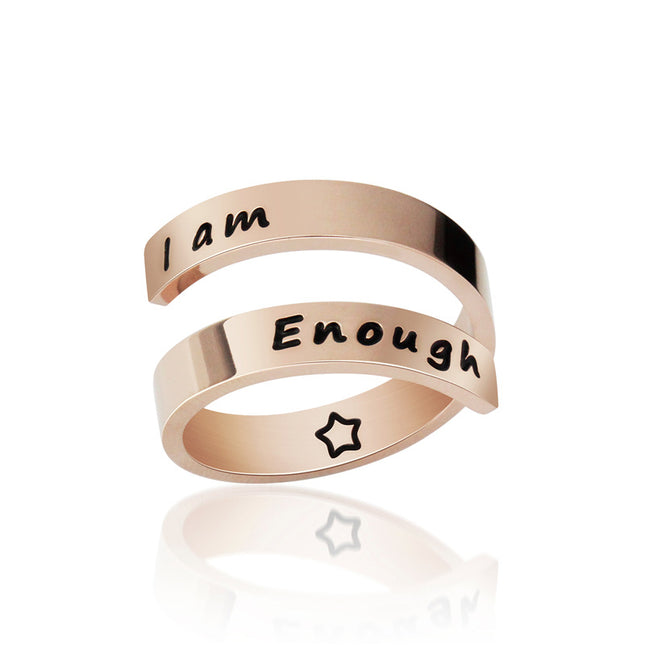 Titanium Steel Open Ring Set – Adjustable Stackable Rings | Silver & Rose Gold | 2–8 Piece Sets