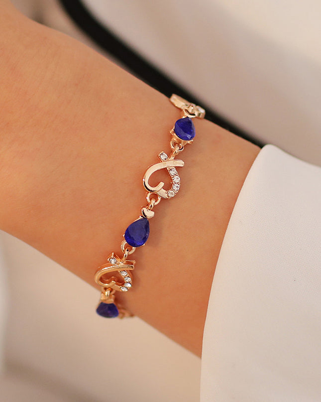 Women's Rhinestone Crystal Bracelet – 4 Colors + Gift Set