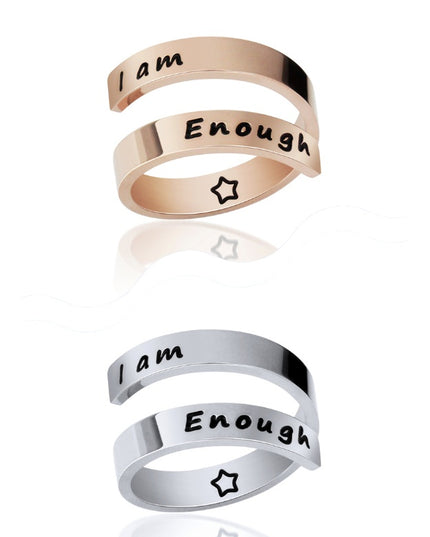 Titanium Steel Open Ring Set – Adjustable Stackable Rings | Silver & Rose Gold | 2–8 Piece Sets