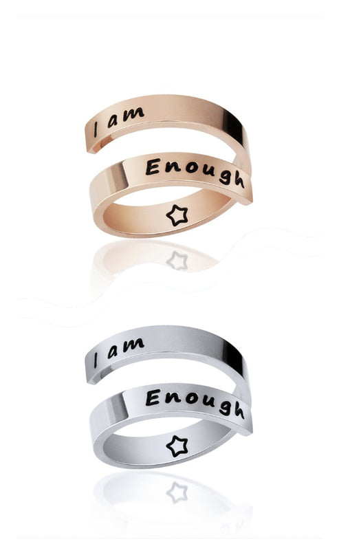 Titanium Steel Open Ring Set – Adjustable Stackable Rings | Silver & Rose Gold | 2–8 Piece Sets
