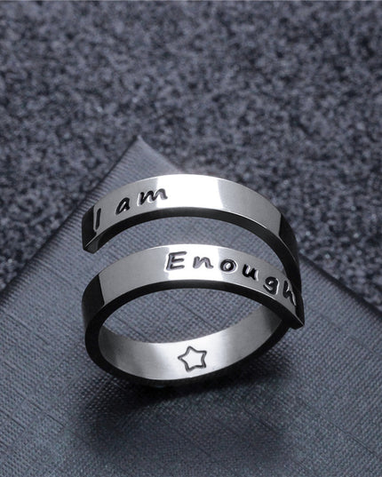 Titanium Steel Open Ring Set – Adjustable Stackable Rings | Silver & Rose Gold | 2–8 Piece Sets