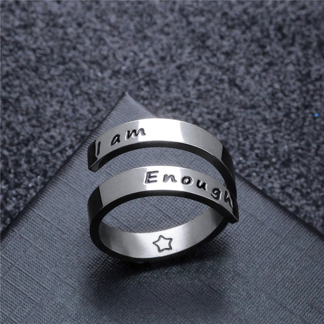 Titanium Steel Open Ring Set – Adjustable Stackable Rings | Silver & Rose Gold | 2–8 Piece Sets