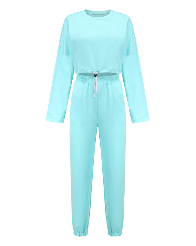 Women's Casual 2-Piece Fleece Tracksuit Set