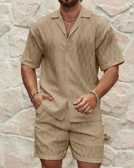 Men's Summer Two-Piece Short - Set — Shirt & Shorts