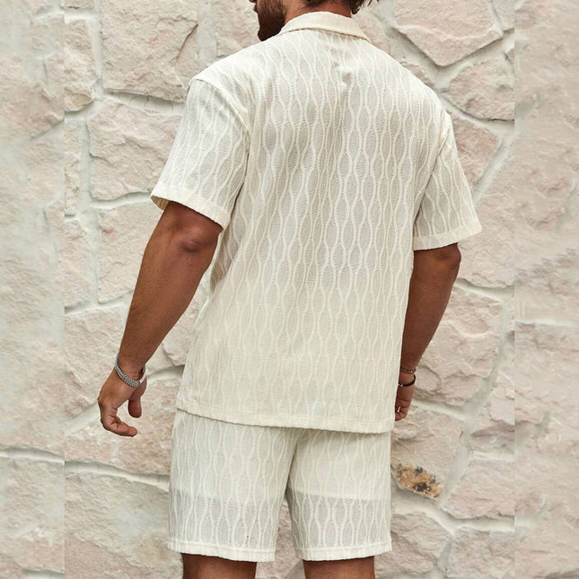Men's Summer Two-Piece Short - Set — Shirt & Shorts