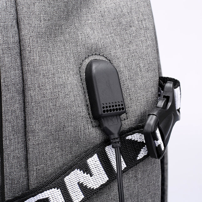 Laptop Backpack with USB Charging Port – 20–35L, Oxford Fabric, 3 Colors