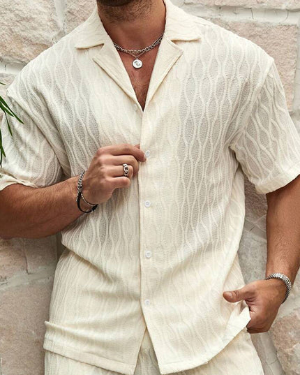 Men's Summer Two-Piece Short - Set — Shirt & Shorts