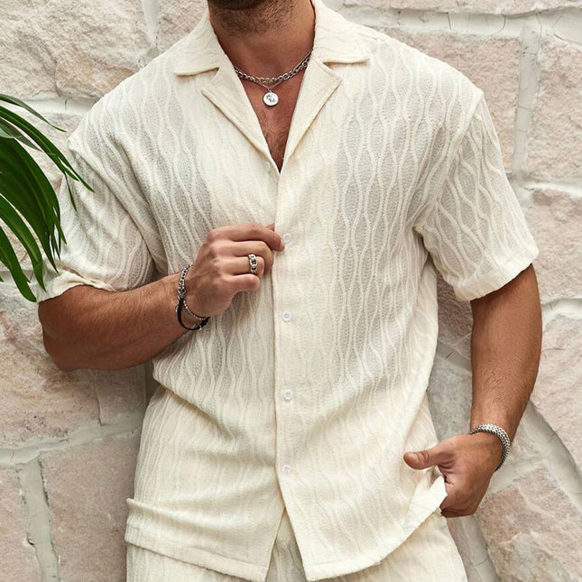 Men's Summer Two-Piece Short - Set — Shirt & Shorts