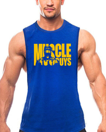 Men's Fast-Dry Gym Exercise Vest – Loose Fit, 6 Colors, M–XXL