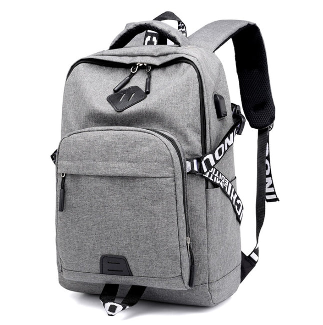 Laptop Backpack with USB Charging Port – 20–35L, Oxford Fabric, 3 Colors