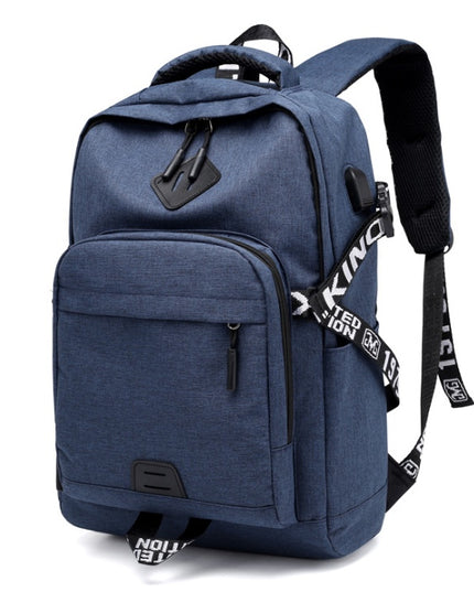 Laptop Backpack with USB Charging Port – 20–35L, Oxford Fabric, 3 Colors