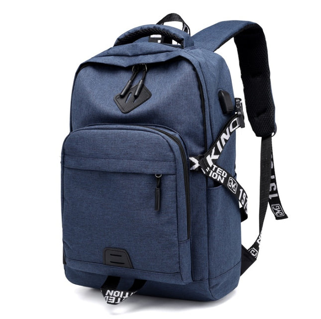 Laptop Backpack with USB Charging Port – 20–35L, Oxford Fabric, 3 Colors