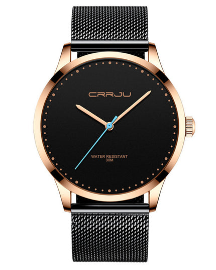 Men's Stainless Steel Mesh Belt Fashion Watch – 5 Styles