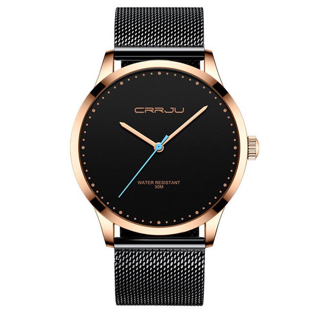 Men's Stainless Steel Mesh Belt Fashion Watch – 5 Styles