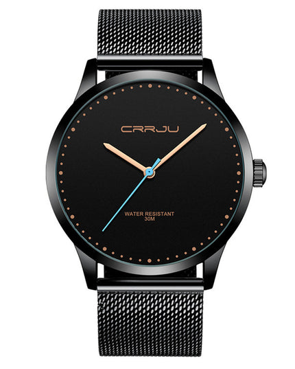 Men's Stainless Steel Mesh Belt Fashion Watch – 5 Styles