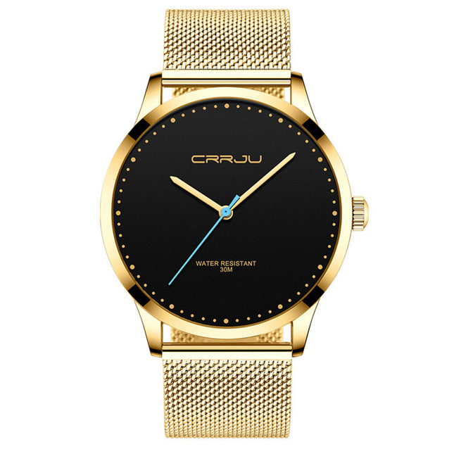 Men's Stainless Steel Mesh Belt Fashion Watch – 5 Styles