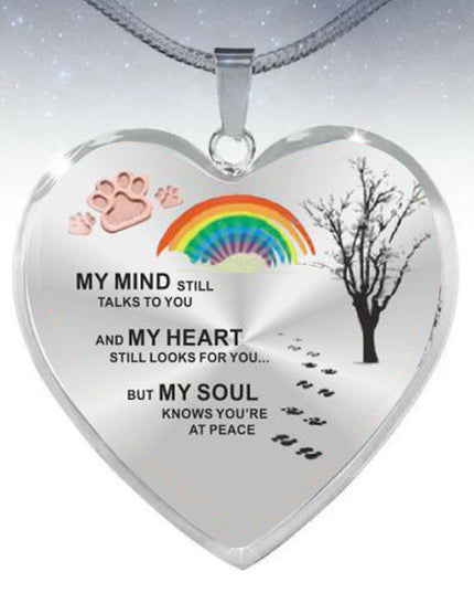 Peach Heart Pendant Necklace | Mother's Day & Thanksgiving Gift