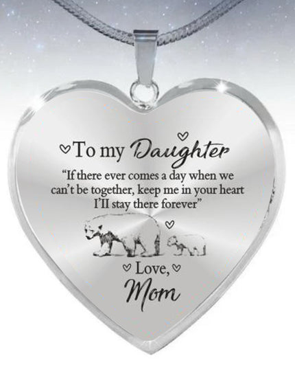 Peach Heart Pendant Necklace | Mother's Day & Thanksgiving Gift