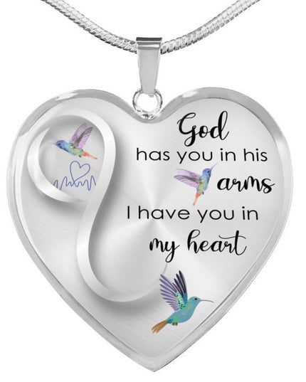 Peach Heart Pendant Necklace | Mother's Day & Thanksgiving Gift