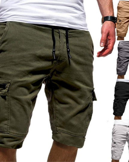Men's Casual Cargo Shorts – Straight-Cut, 4 Colors, M–3XL