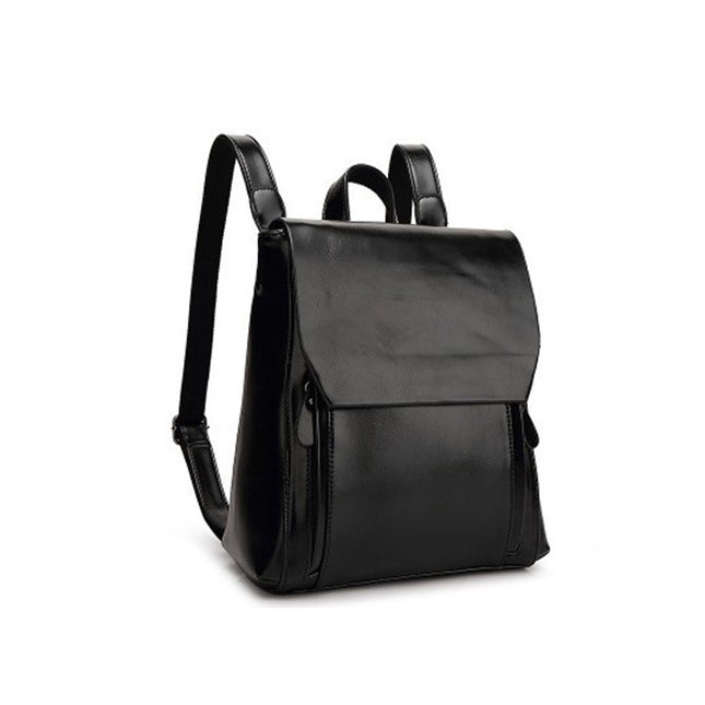 Women's Composite Leather Backpack – Anti-Theft, Waterproof, Laptop Pocket, 3 Colors