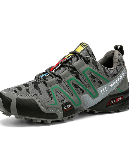 Men's Tactical Hiking Shoes – Nubuck Leather, Non-Slip EVA Sole, Sizes 39–47
