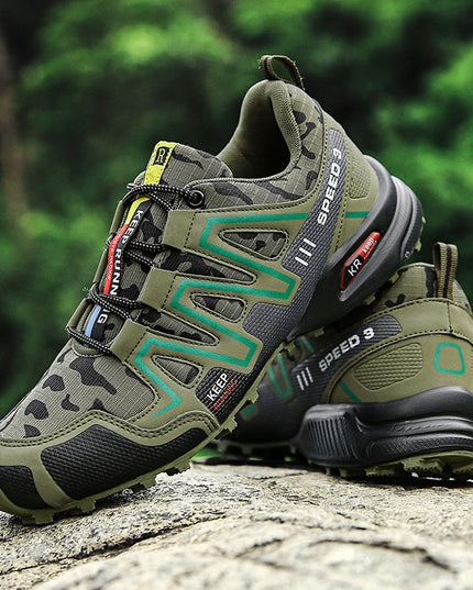 Men's Tactical Hiking Shoes – Nubuck Leather, Non-Slip EVA Sole, Sizes 39–47