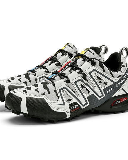 Men's Tactical Hiking Shoes – Nubuck Leather, Non-Slip EVA Sole, Sizes 39–47