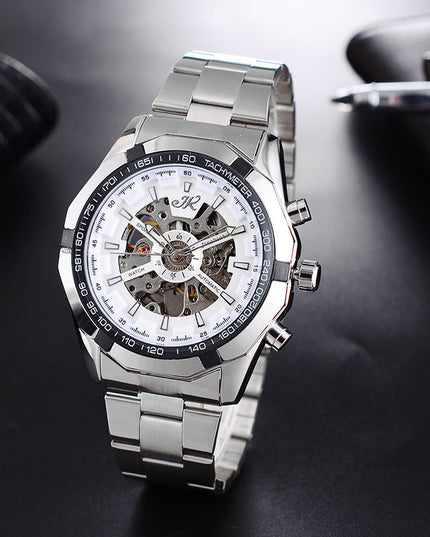 Men's Automatic Luxury Mechanical Watch – Hollow Dial Design