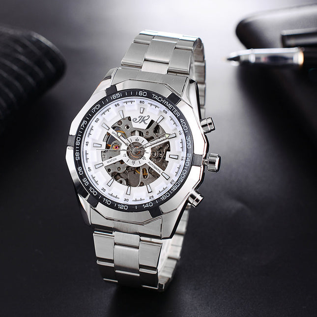 Men's Automatic Luxury Mechanical Watch – Hollow Dial Design