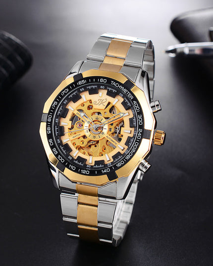 Men's Automatic Luxury Mechanical Watch – Hollow Dial Design