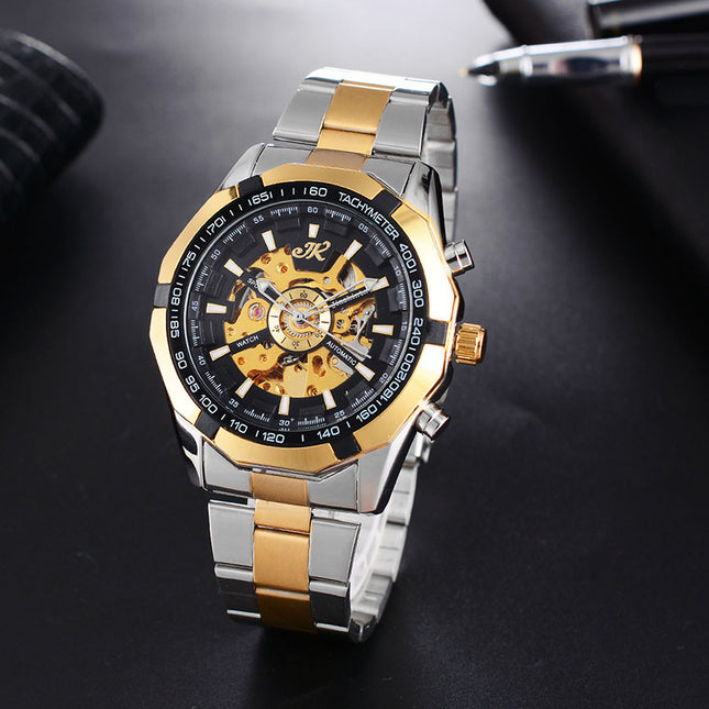 Men's Automatic Luxury Mechanical Watch – Hollow Dial Design