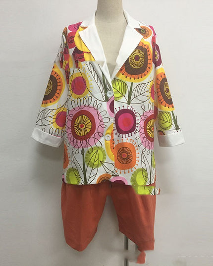 Women's Jacket & Shorts Two-Piece Casual Set – 5 Colors, S–5XL