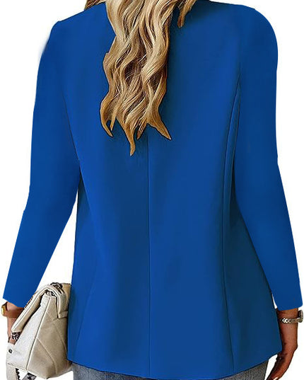 Women's Classic Lapel Blazer – Long Sleeve Suit Jacket