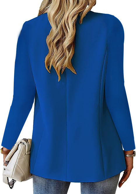 Women's Classic Lapel Blazer – Long Sleeve Suit Jacket